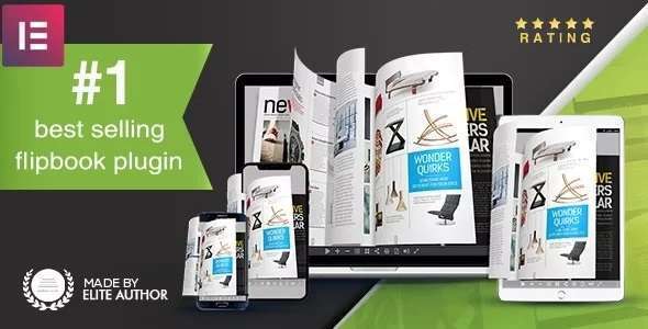 Real3D Flipbook Elementor Addon – 3D 翻书效果插件