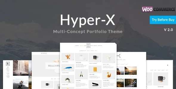 HyperX 作品展示网站模板WordPress主题 – v4.9.9.2