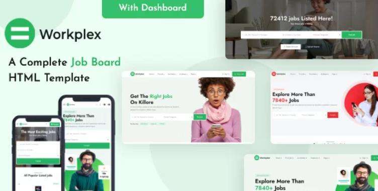 Workplex – 企业工作发布求职招聘HTML模板
