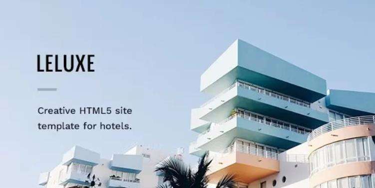 LeLuxe – 预订酒店旅游住宿HTML网站模板