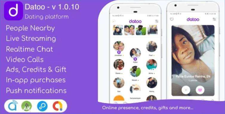 Datoo – 实时流媒体视频通话 + 管理面板约会平台 – v1.0.10