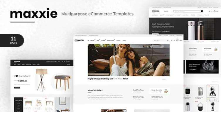 Maxxie – 多用途电子商务 PSD 模板