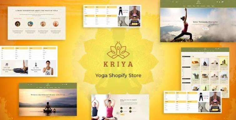 Kriya – 健身美容瘦身瑜伽馆shopify商店