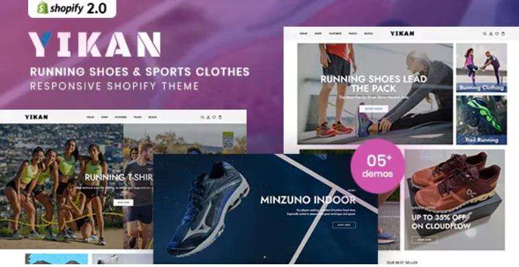 Yikan – 跑鞋运动服商店网站Shopify主题