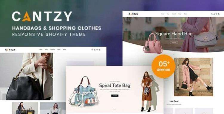 Cantzy – 响应式手提包时尚服饰商店Shopify主题