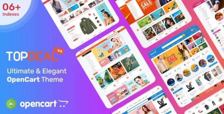 TopDeal – 多供应商响应式OpenCart 3和2.3主题 – v6.0
