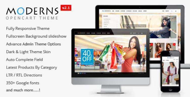 Moderns – 全屏背景购物商城Opencart主题 – v3.3