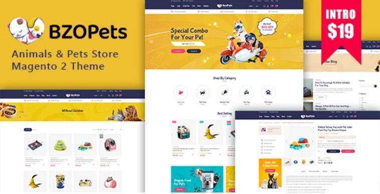 BzoPets – 电子商务动物宠物商店Magento 2主题