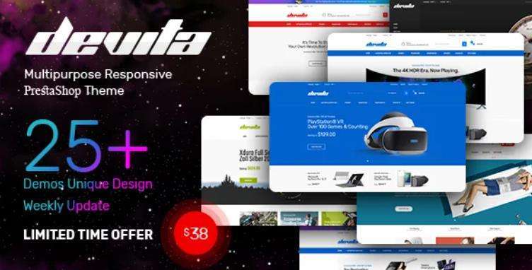 Devita – 多用途电商网站模板PrestaShop主题 – v1.0.1