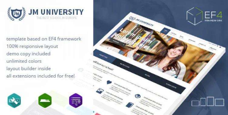 JM University – 多用途培训教育Joomla模板 – v1.1.3