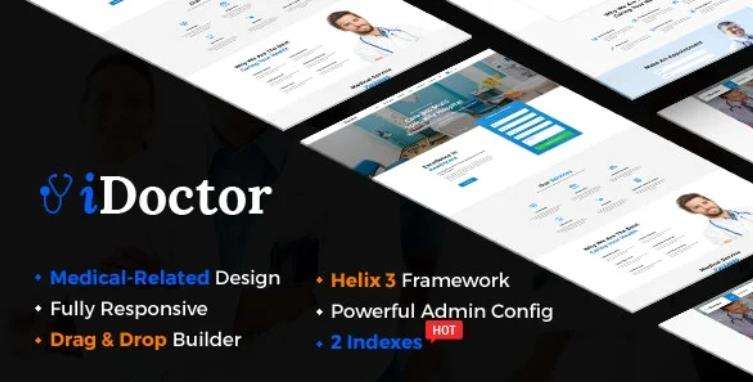 iDoctor – 响应式多用途医疗Joomla模板 – v3.9.6