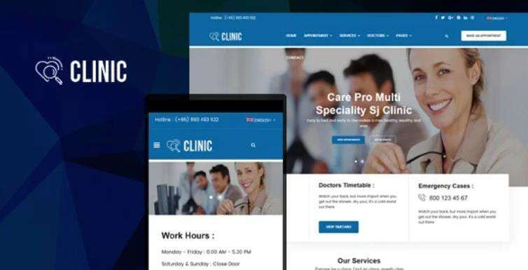 Clinic – 现代响应式医疗保健Joomla模板 – v3.9.6