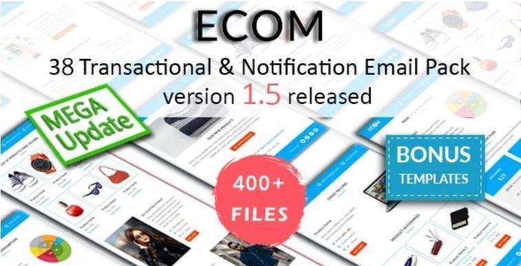 ECOM – 38独特电商网站通知电子邮件模板