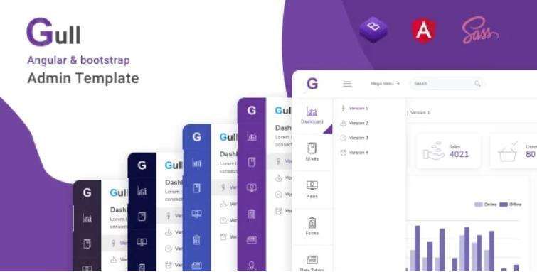 Gull – Angular 13+ Bootstrap 网站后台管理面板