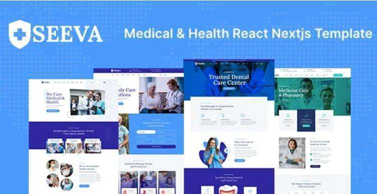 Seeva – 医疗健康保健服务React Next模板