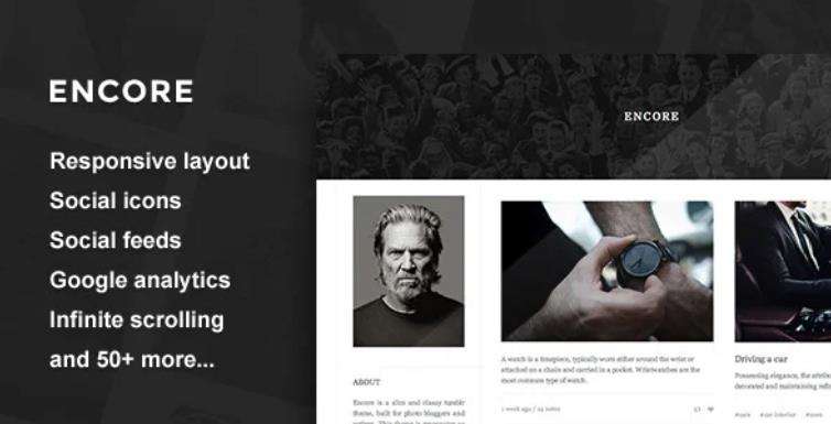 Encore – 杂志风格的Tumblr主题