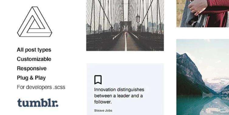 Illusion – 高级摄影作品展示模板Tumblr主题 – v1.2.2