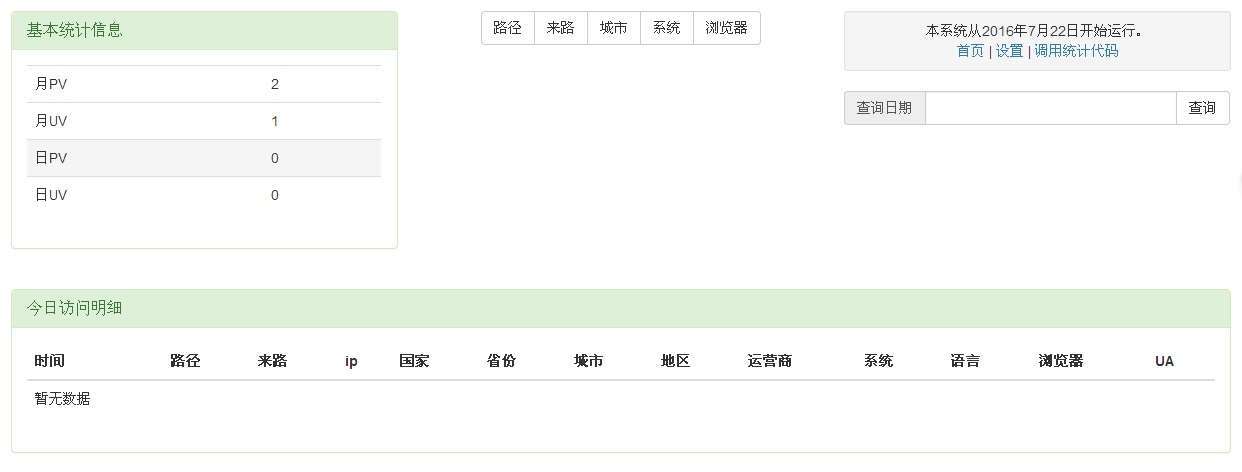 OURPHP 网站流量及访客信统计插件