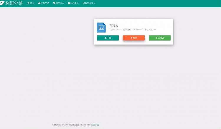 树洞外链网盘程序源码,支持自定义外链格式