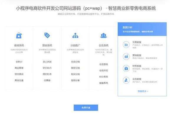蓝色网络公司小程序源码