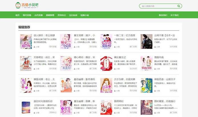 XSnov一款小说主题WordPress网站模板