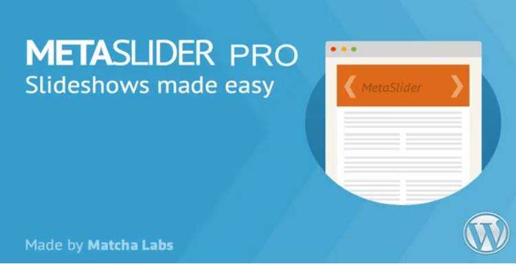MetaSlider Pro – 幻灯片轮播滑块WordPress插件 – v2.18.8