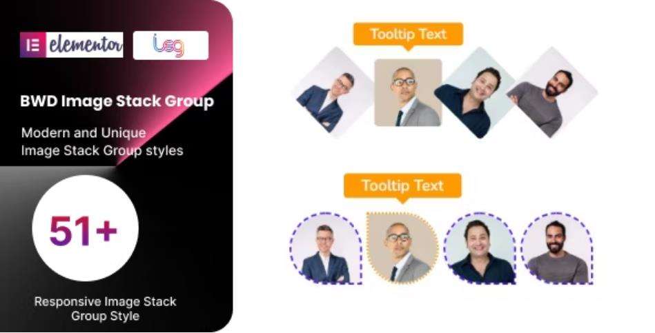 Image Stack Group addon for elementor – 可视化图片元素编辑插件