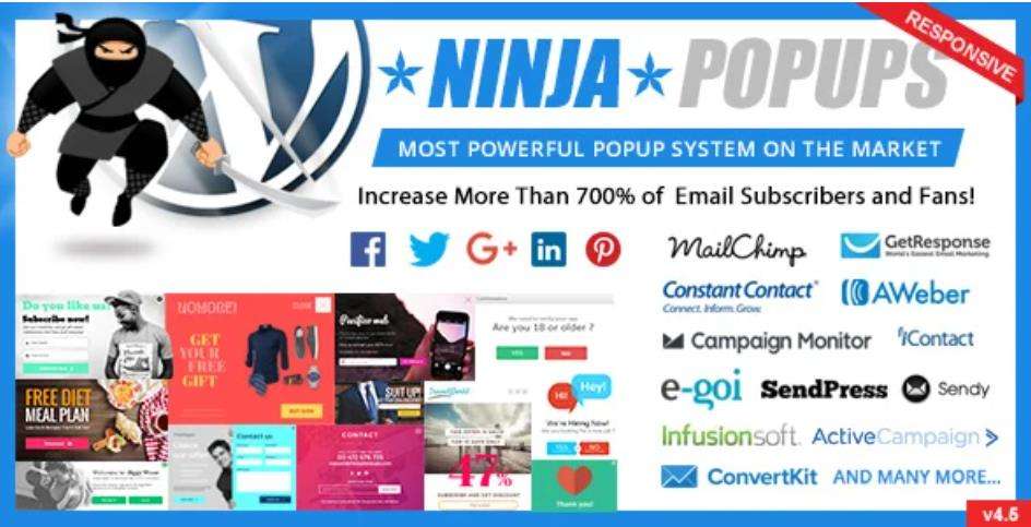 Ninja Popups 高级弹窗WordPress插件 – v4.7.7