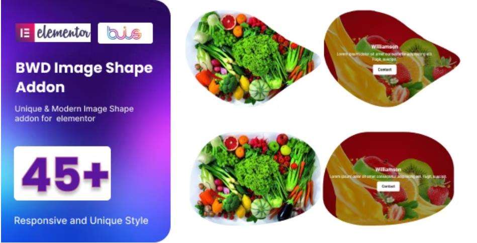 BWD Image Shape addon for elementor – 图像形状绘制插件