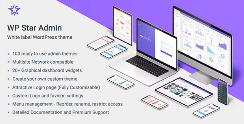 WP Star – WordPress 后台管理模板 – v1.1