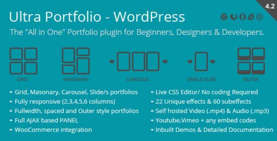 Ultra Portfolio – 作品展示WordPress插件 – v6.4