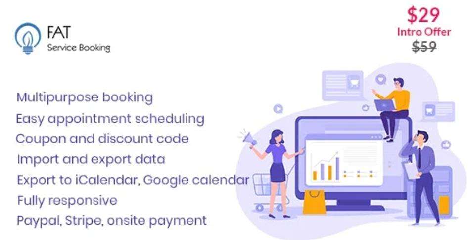 Fat Services Booking – 自动在线预订日程安排插件 – v4.8
