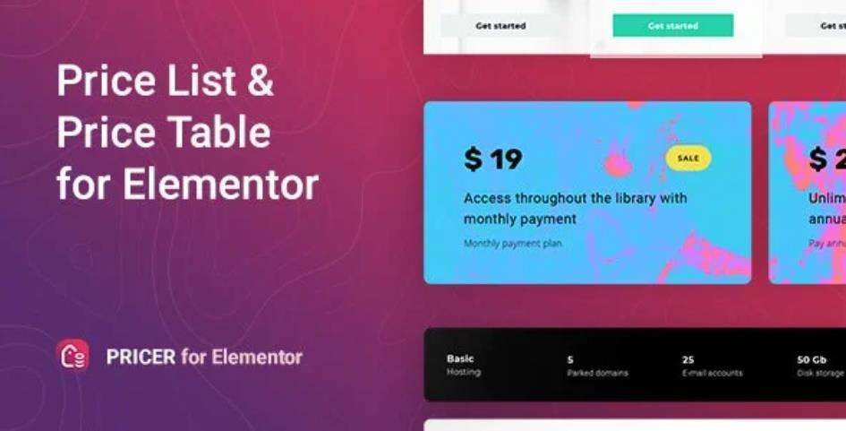 Pricer – Price List for Elementor 价格列表扩展插件 – v1.0.6