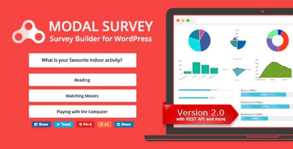Modal Survey – 问卷调查测试WordPress插件 – v2.0.1.9.3