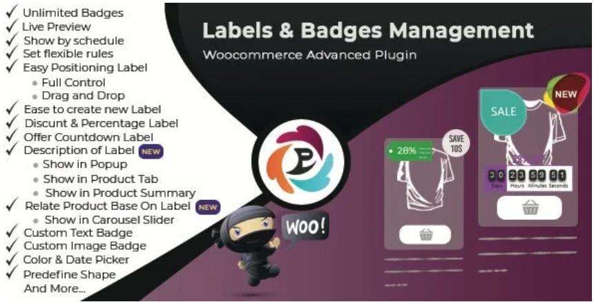 WooCommerce Advance Product Label and Badge Pro – 产品标签徽标插件 – v1.8.7