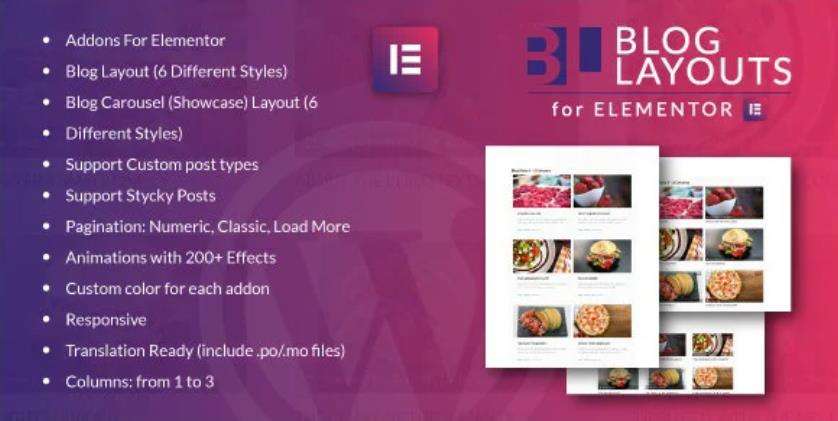 Blog Layouts for Elementor – 可视化博客布局插件 – v1.7.0