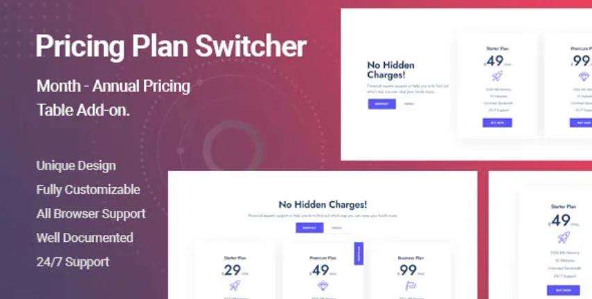 Ultimate Pricing Plan Switcher Addon for Elementor – 定价表套餐插件 – v1.0.2