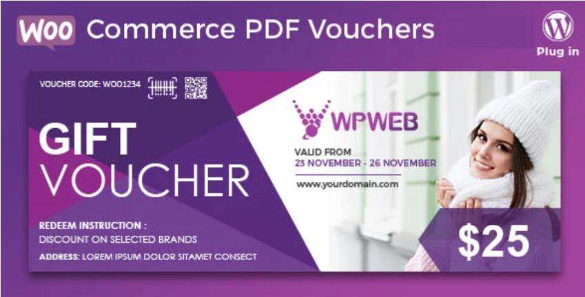 WooCommerce PDF Vouchers – 优惠券生成WordPress插件 – v4.3.11