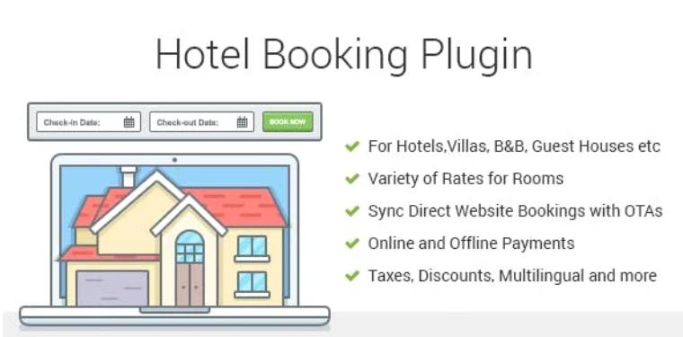 Hotel Booking – 酒店房产租赁预约约定WordPress插件 – v4.4.1