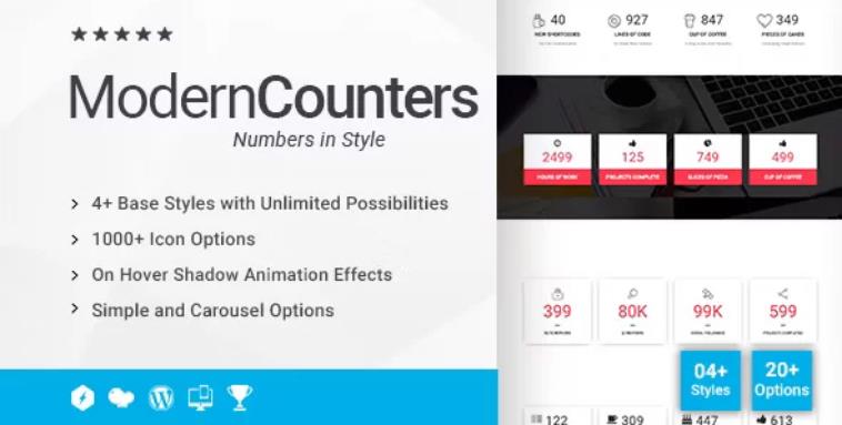 Modern Counters Addon for WPBakery Page Builder – 计数器页面编辑器插件 – v1.1.0