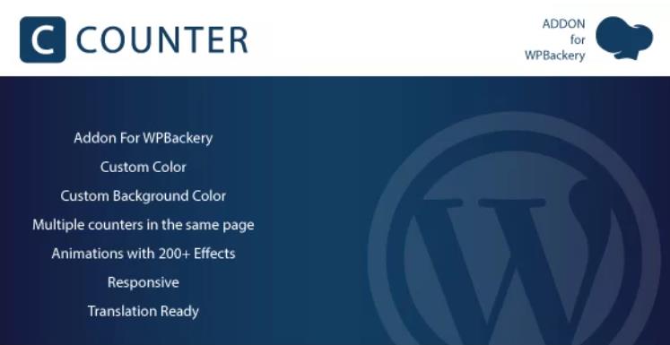 Counter – WPBakery Page Builder 可视化编辑器倒计时WordPress插件