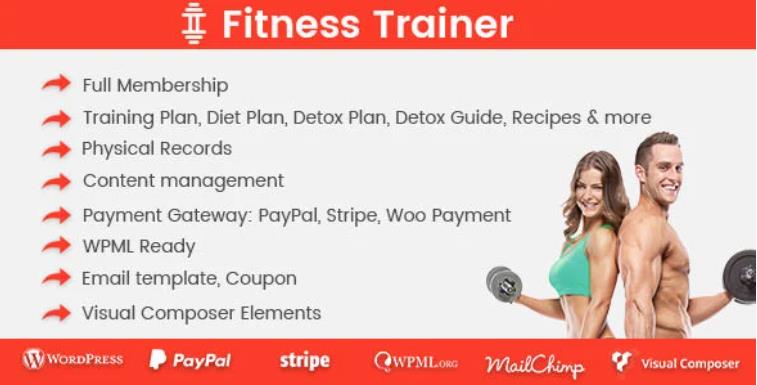 Fitness Trainer – 培训会员插件 – v1.6.5