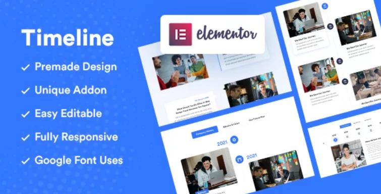 Vertical and Horizontal – Elementor 可视化时间轴插件