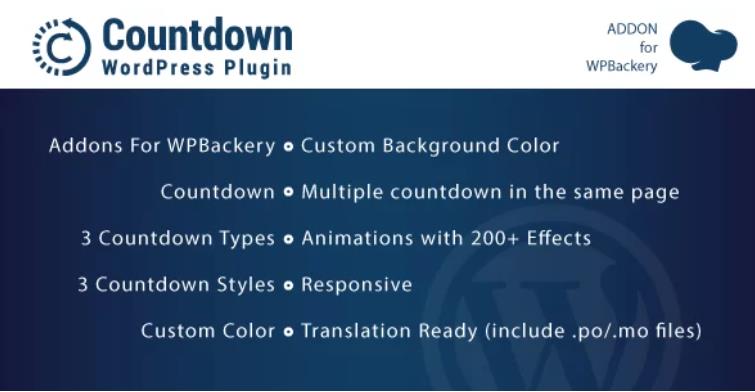 Countdown – WPBakery页面生成器WordPres插件
