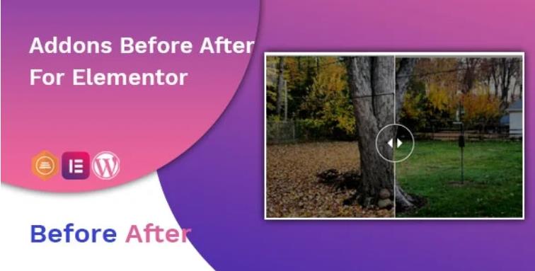 Before After Image Slider Elementor Addon 前后图像图片对比插件 – v1.0.1