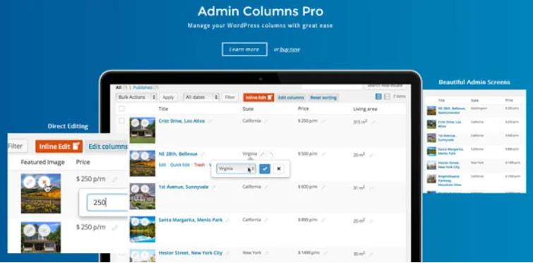Admin Columns Pro – WordPress后台列表排序插件 – v5.7.2