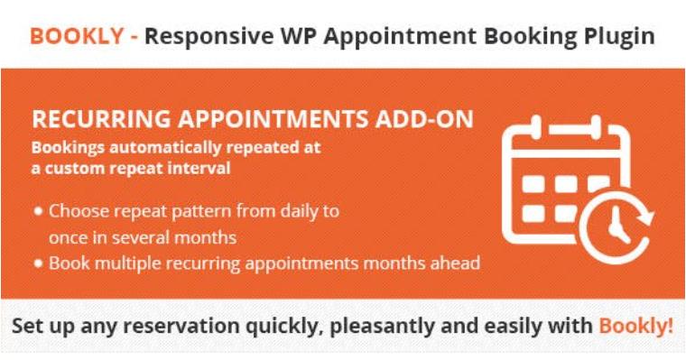 Bookly Recurring Appointments (Add-on) 预约插件附件 – v5.0