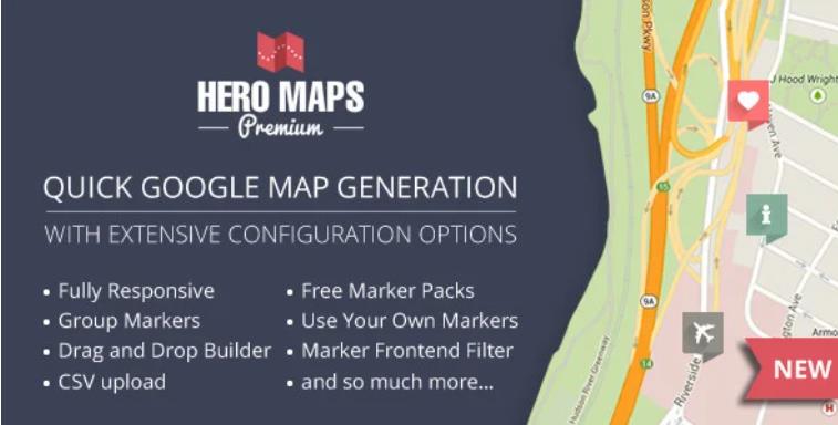 Hero Maps Premium – 响应式专业 Google 地图插件 – v2.3.9