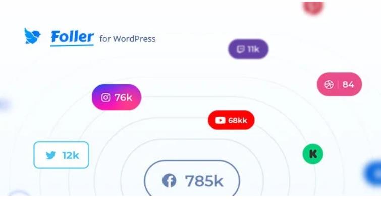 Foller – 社交媒体关注WordPress插件 – v1.2.4