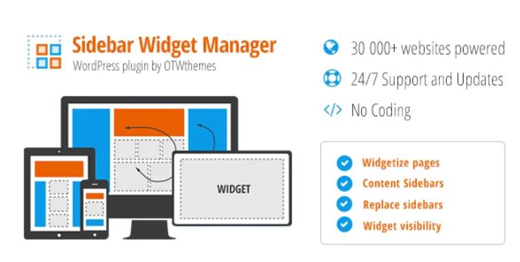 Sidebar & Widget Manager 侧边栏小工具WordPress插件 – v4.7